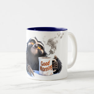 Rustig aan en een slokje nemen: Goedemorgen met ee Tweekleurige Koffiemok