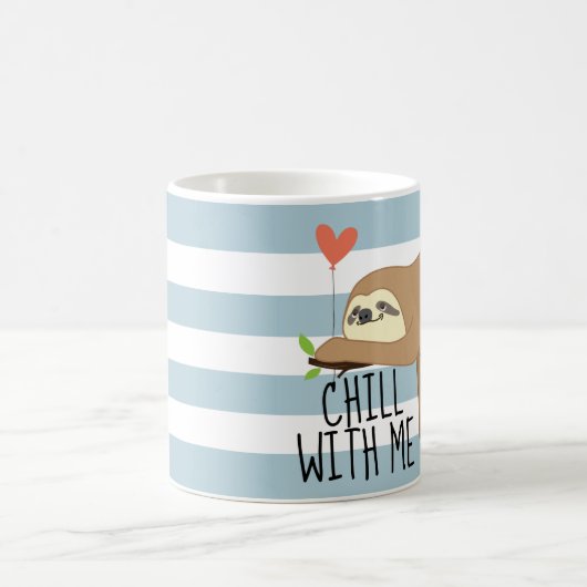 Rustig aan, grappige Valentijnsdag Koffiemok (Center)