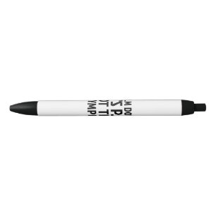 Rustig aan Het is PE Niet De Olympische Spelen Fys Zwarte Inkt Pen