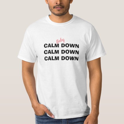 Rustig aan Mannen T-shirt (Voorkant)