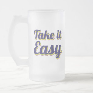 Rustig aan matglas bierpul