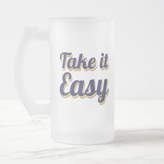 Rustig aan matglas bierpul (Links)