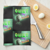 Rustig aan met de geest theedoek (Quarter Fold)