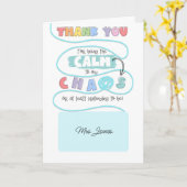 Rustig aan Mijn Chaos Kaart SENCO SEN docent (Gele Bloem)