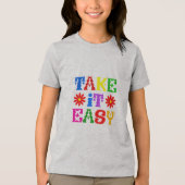 Rustig aan Tri-Blend shirt (Voorkant)