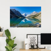 Rustig Alpenmeer Berglandschap Poster (Thuiskantoor)