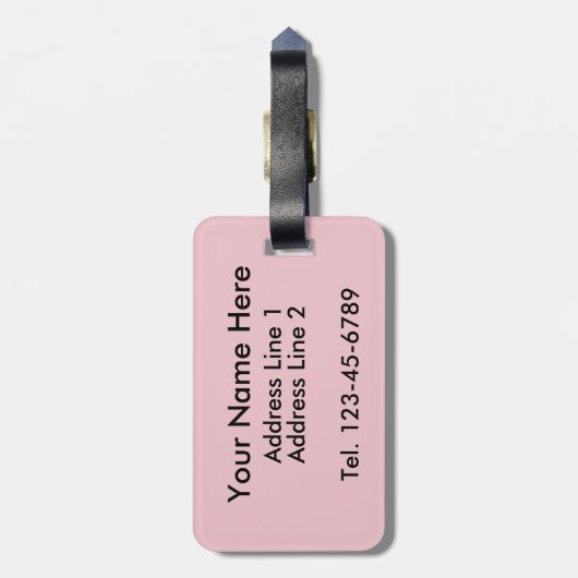 Rustig als een muis Schattigee Polka Dots Geperson Bagagelabel (Achterkant verticaal)