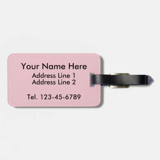 Rustig als een muis Schattigee Polka Dots Geperson Bagagelabel (Achterkant horizontaal)