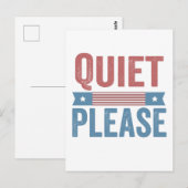 Rustig alsjeblieft Trump Harris debatteren Preside Briefkaart (Voorkant / Achterkant)