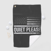 Rustig alsjeblieft Trump Harris debatteren Preside Golfhanddoek (Insitu)