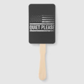 Rustig alsjeblieft Trump Harris debatteren Preside Handwaaier (Voorkant)