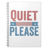 Rustig alsjeblieft Trump Harris debatteren Preside Notitieboek (Voorkant)