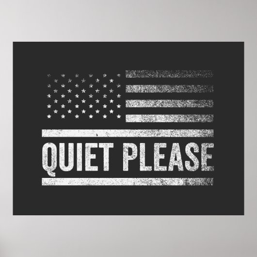 Rustig alsjeblieft Trump Harris debatteren Preside Poster (Voorkant)