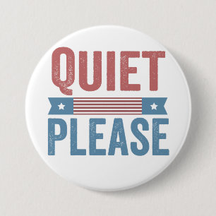 Rustig alsjeblieft Trump Harris debatteren Preside Ronde Button 7,6 Cm
