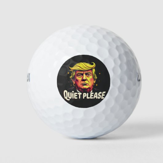Rustig alsjeblieft Trump Kamala President Debat Golfballen (Voorkant)