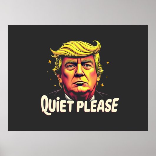 Rustig alsjeblieft Trump Kamala President Debat Poster (Voorkant)