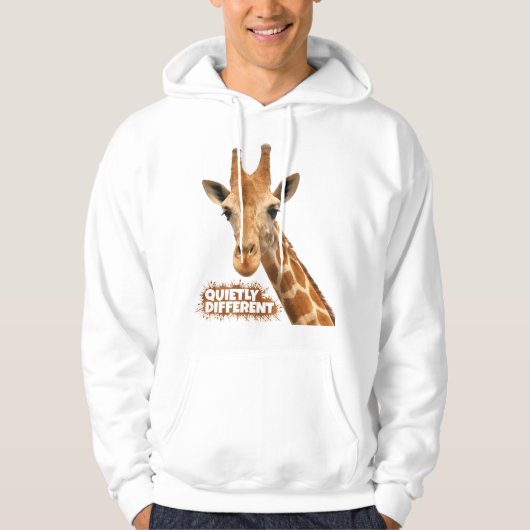 Rustig andere Giraffe - Giraffe Art Hoodie (Voorkant)