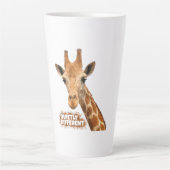 Rustig andere Giraffe - Giraffe Art Latte Mok (Voorkant)