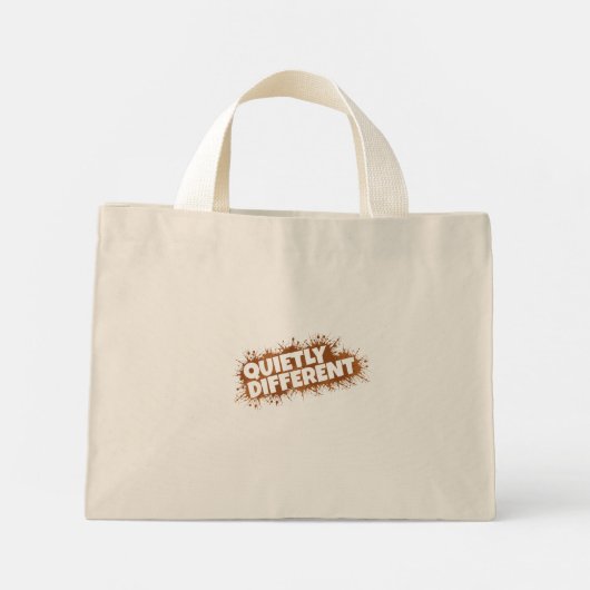 Rustig andere Giraffe - Giraffe Art Mini Tote Bag (Achterkant)
