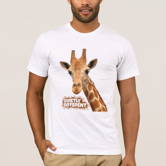 Rustig andere Giraffe - Giraffe Art T-shirt (Voorkant)