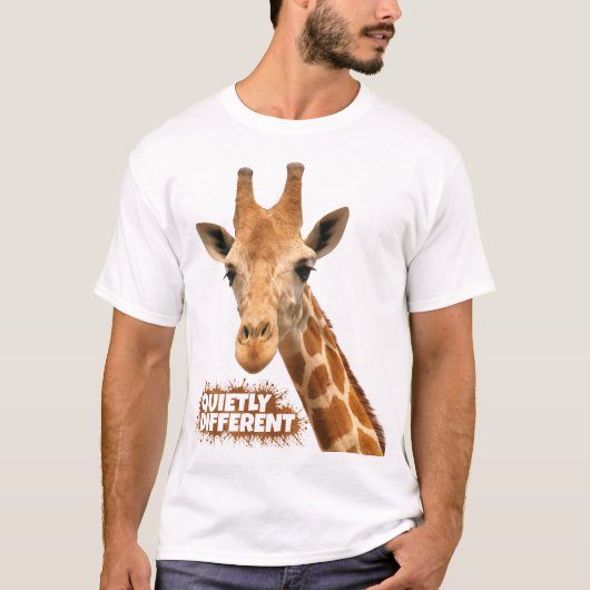 Rustig andere Giraffe - Giraffe Art T-shirt (Voorkant)