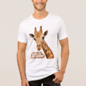 Rustig andere Giraffe - Giraffe Art Tri-Blend Shirt (Voorkant)