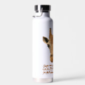 Rustig andere Giraffe - Giraffe Art Waterfles (Rechts)