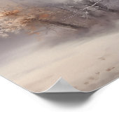 Rustig Aquarellandschap en Inspirerende Spreuk Poster (Hoek)