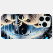 Rustig Beer en mystiek Beer silhouet Case-Mate iPhone Case (Achterkant (horizontaal))