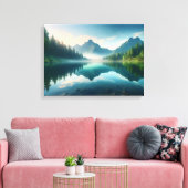 Rustig berglandschap canvas afdruk (Insitu (Woonkamer))