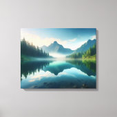 Rustig berglandschap canvas afdruk (Voorkant)