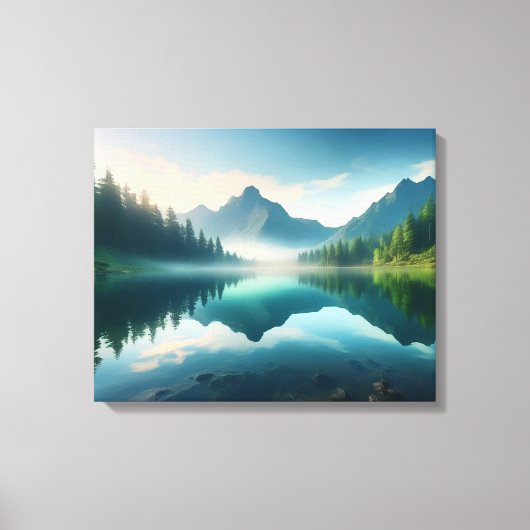 Rustig berglandschap canvas afdruk (Voorkant)