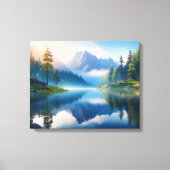 Rustig berglandschap canvas afdruk (Voorkant)