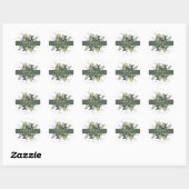 Rustig Blad Blauwgom Eucalyptus Bedankt Ronde Sticker (Vel)