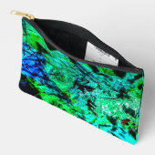 Rustig blauw abstract Cut Naaizak, Vreedzame blauw Etui (Open)