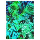 Rustig blauw abstract klembord, Vreedzaam blauw kl Klembord (Achterkant)