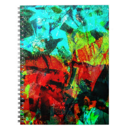 Rustig blauw abstract spiraal fotoboek, Zachte bla Notitieboek
