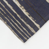 Rustig Blauw Houten Frame Familie Naam Fleece Deken (Hoek)