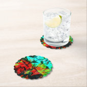 Rustig blauw kleur Papier Onderzetter, Diepblauw a Kartonnen Onderzetters (Insitu)