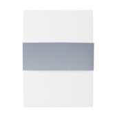 Rustig Blauw Minimalistisch Typografisch Uitnodigingen Wikkel (Achterkant Voorbeeld)