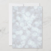 Rustig Blauw Rendier Kerstmis Kaart (Achterkant)