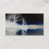 Rustig blauw water visitekaartje (Achterkant)