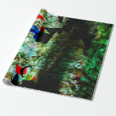 Rustig blauwe textuur Inpakpapier,Gladde textuur Cadeaupapier (Uitgerold)
