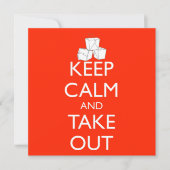 Rustig blijven en de uitnodiging aannemen (Voorkant)