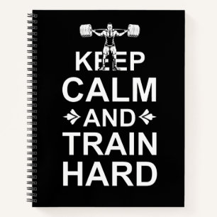 Rustig blijven en hard trainen notitieboek
