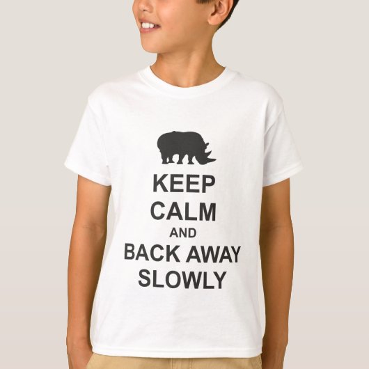 Rustig blijven en langzaam weg t-shirt (Voorkant)