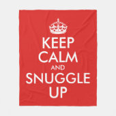 Rustig blijven en omhoog draaien fleece deken (Voorkant)