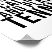 rustig blijven en tennis spelen poster (Hoek)