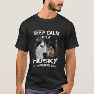 Rustig blijven, het is een husky, geen freking wol t-shirt