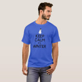 Rustig blijven, het is winter t-shirt (Voorkant volledig)